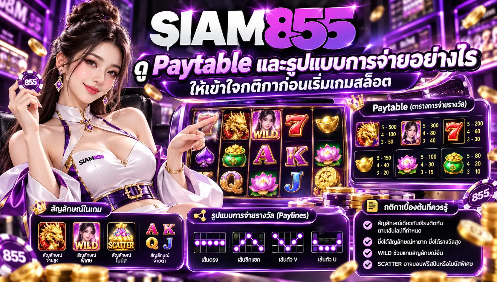 Siam855 เว็บพนันออนไลน์ รวมเกมหลายค่าย พร้อมข้อมูลช่วยเลือกก่อนเริ่มใช้งาน